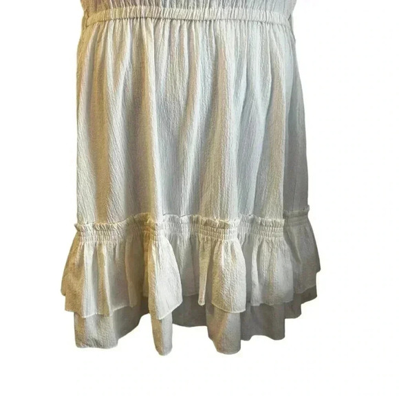 Calvin Klein white ruffled sleeveless sundress est size XL missing size tag - Picture 4 of 11